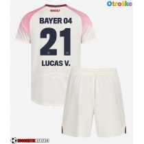 Otroške Nogometnih dresov Bayer Leverkusen Lucas Vazquez #21 Gostujoči 2025-26 Kratki rokavi (+ hlače)